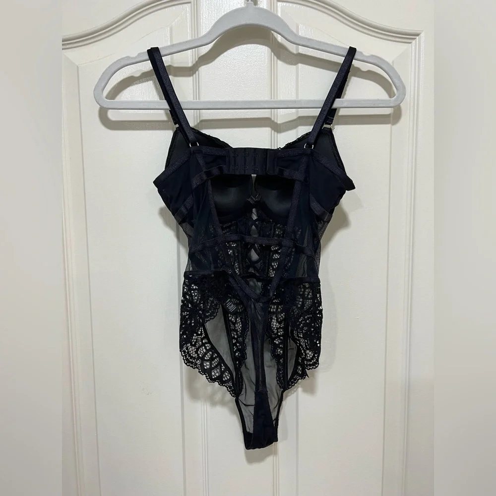 Lace Push-Up Teddy Bodysuit Lingerie NWOT - Picture 4 of 6